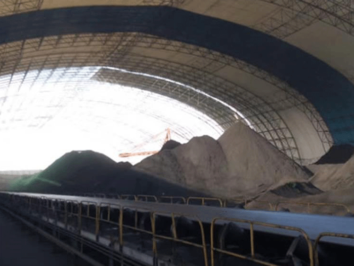 青海煤棚料仓网架